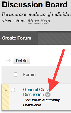 Circled down arrow for individual discussion board forum link (Small).png