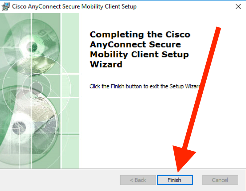 Click Finish in Cisco AnyConnect Setup window in Win 10.png