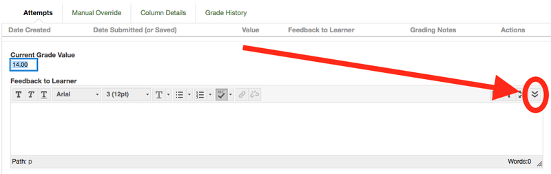 Double down arrow in Feedback to Learner in View Grade Details in Full Grade Center.png