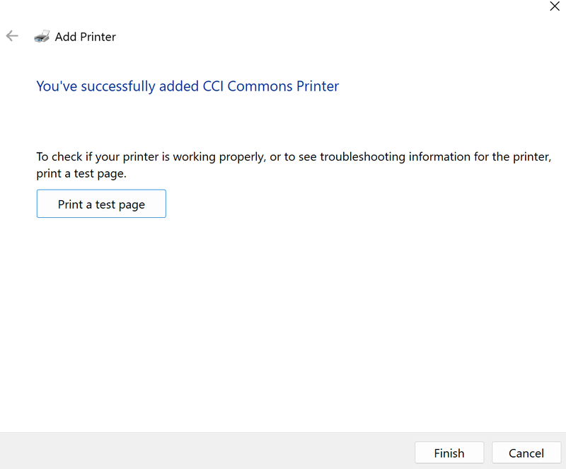 Windows 11 CCI Printer Step 9