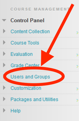 Users and Groups link in left-hand Control Panel in Bb Learn.png