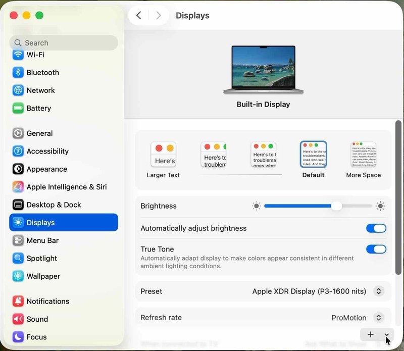 In System Settings, go to Displays and a + button should appear in the bottom right corner.