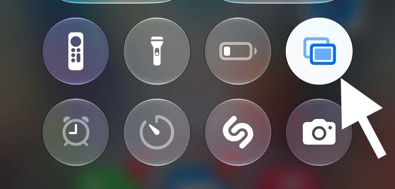 Open Control Center and click the Screen Sharing Active button to see options.