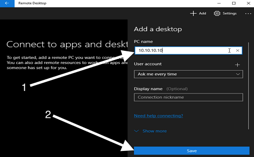 Microsoft Remote Desktop - Windows Access to a Windows Computer Image 3