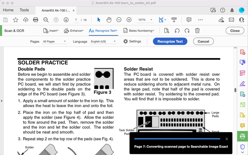 Adobe Acrobat 5 - scan and OCR