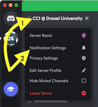 Discord Server Notificaitons - click server name then notification settigns.png