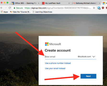 Enter new email and click next to create Microsoft acccount (Custom).png