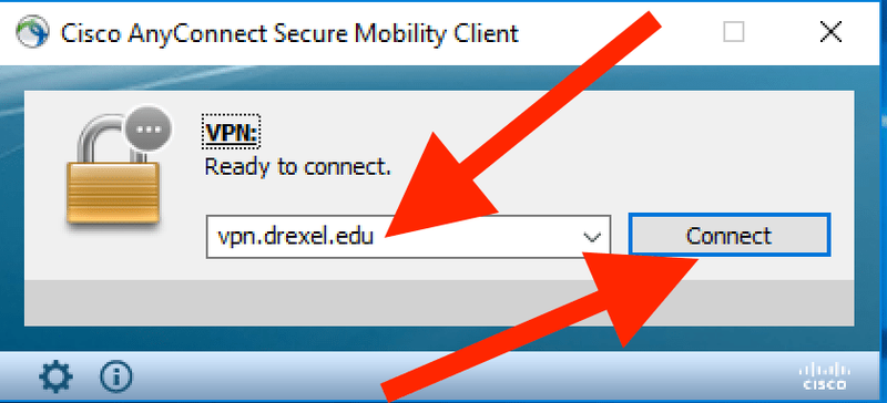 Enter vpn dot drexel dot edu and click Connect in Cisco AnyConnect VPN application in Win 10.png