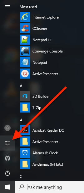 File Explorer icon in Start Menu in Windows 10.png