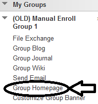 Group Hompeage link in My Groups section of course menu for students.png