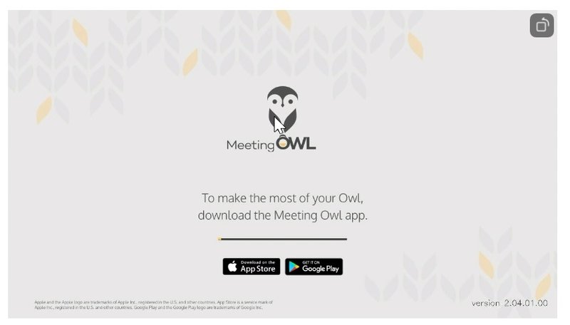 SoE Meeting Owl advertisement screen