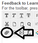 Paperclip icon in Feedback to Learner text editor box.png