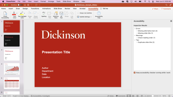PowerPoint Accessibility review 1