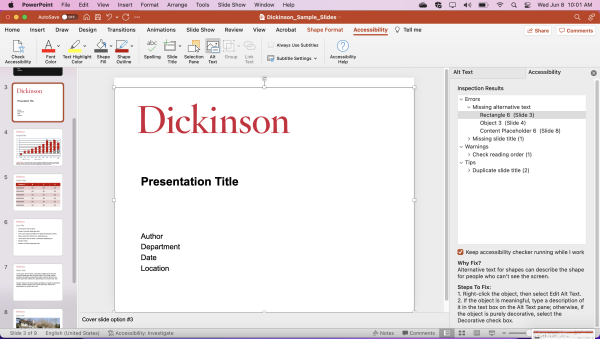 PowerPoint Accessibility review 6