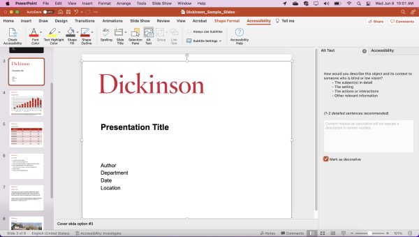 PowerPoint Accessibility review 8