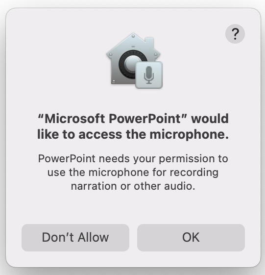 PowerPoint Auto-Caption Subtitle 4 - allow mic