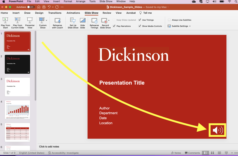 PowerPoint record slide show 4