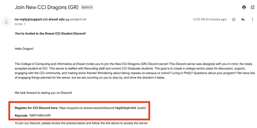 New Dragon Email to Join Discord Servers