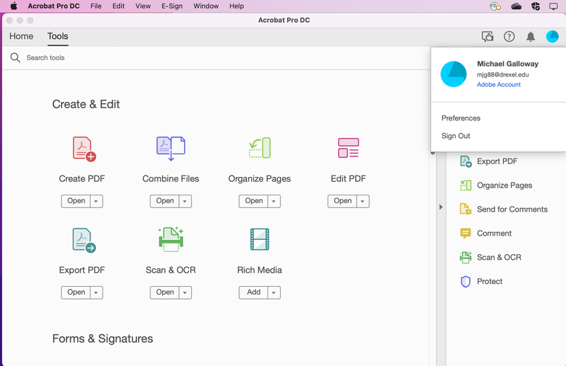 Service Catalog - Adobe Acrobat Pro and Creative Cloud