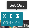 Set Out right bracket Kaltura video editor icon.png