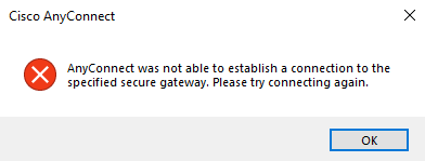 not able to establish connection to specified secure gateway.PNG