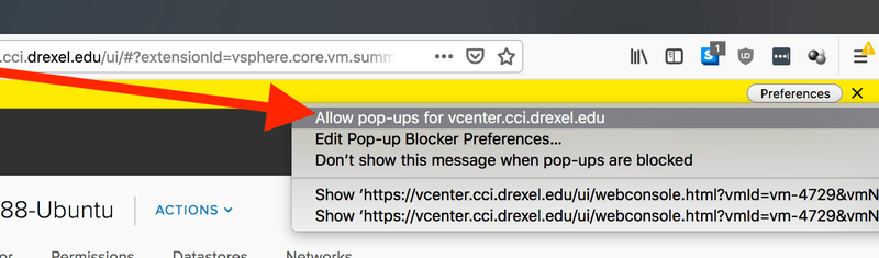 vcenter - Firefox - click Allow pop-ups for vcenter cci drexel edu.png