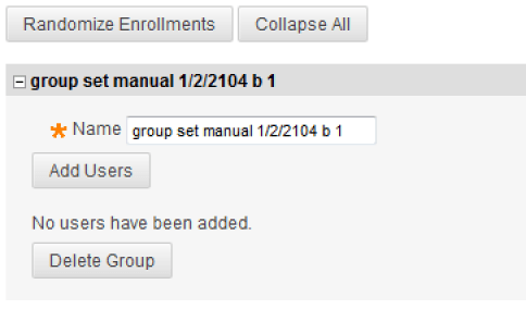 Group set manual options